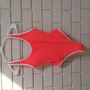 Love & Sports Cora/White 1 Piece Swim Suit. Size XS NWOT